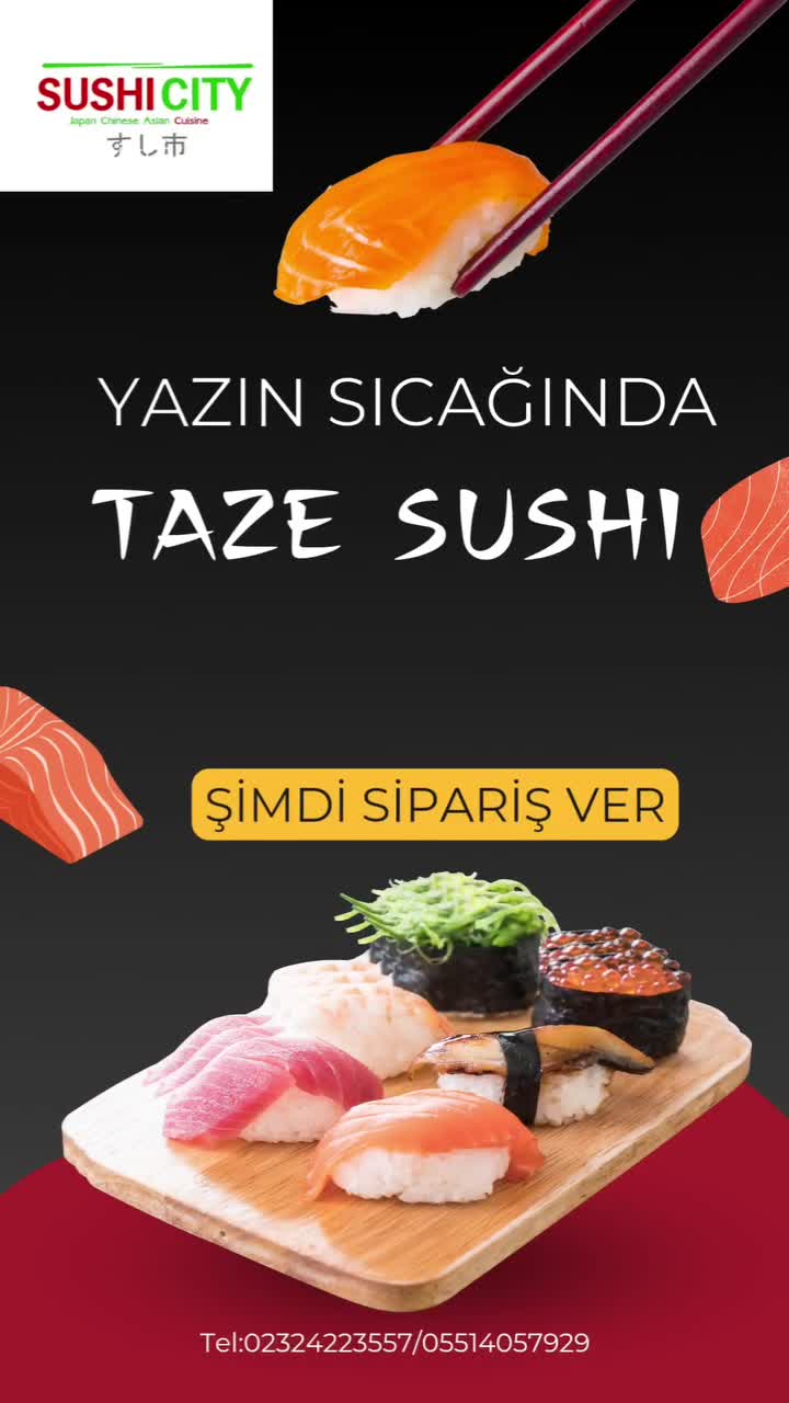 Sushicity Restaurant Alsancak Japon Chinese Asian Cuisine video